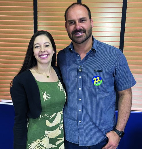 Tatiane com Eduardo Bolsonaro